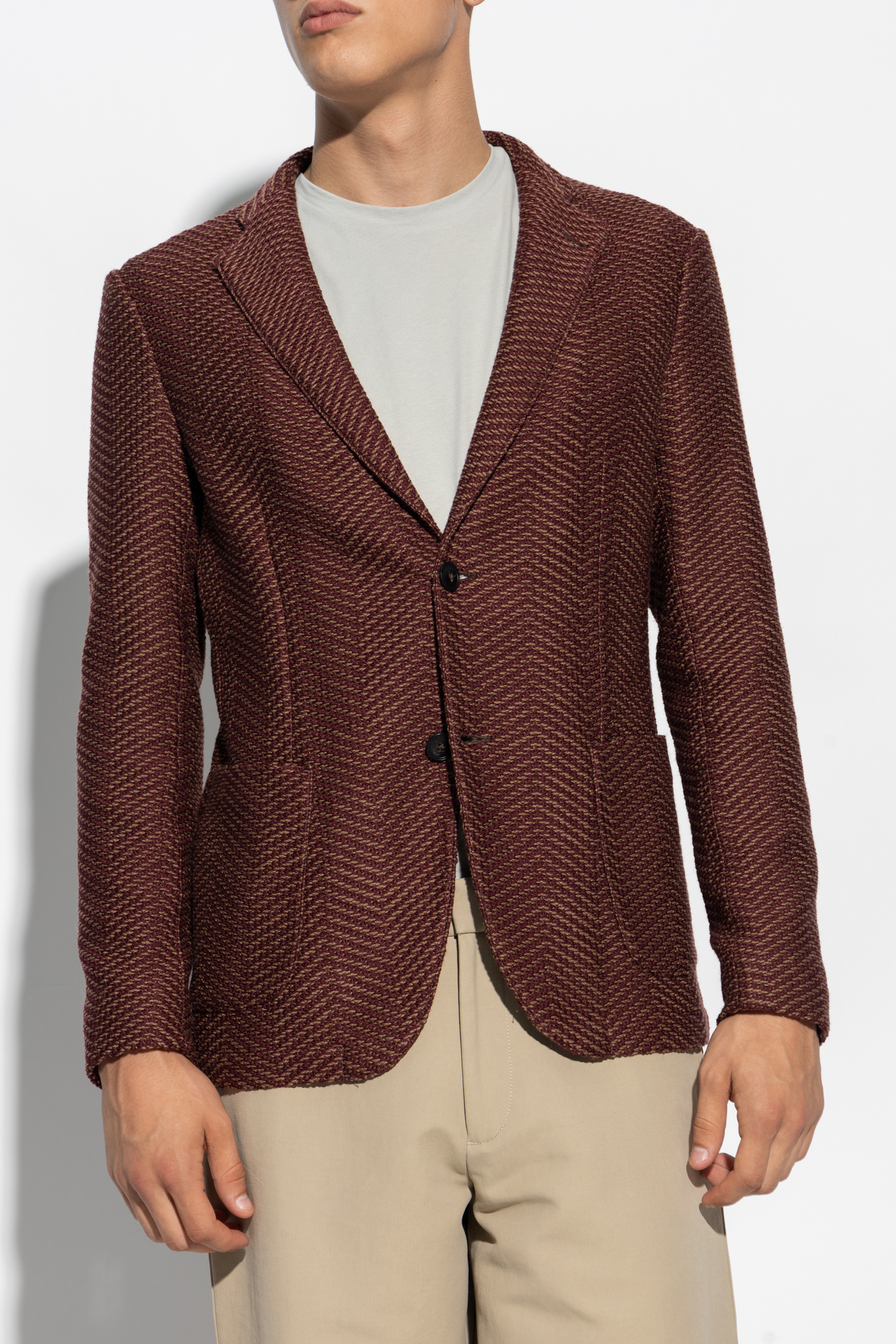 Emporio Armani Wool blazer Men s Clothing Vitkac